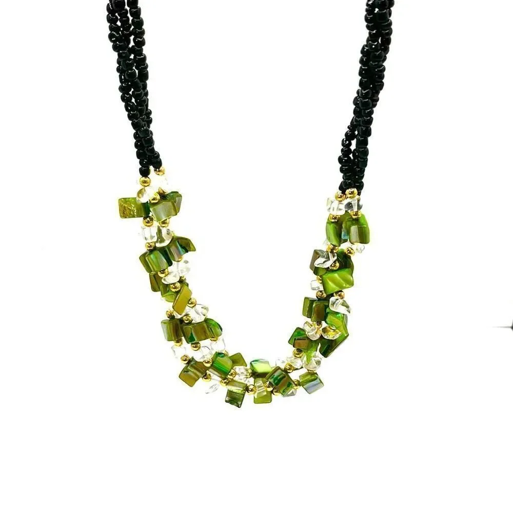 AXK Striking 3-Strand 24” Fashion Necklace